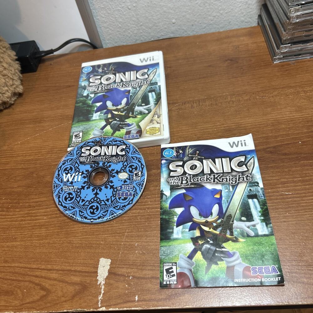 Sonic and the Black Knight (Nintendo Wii) CIB Complete W/ Manual TESTED Working!